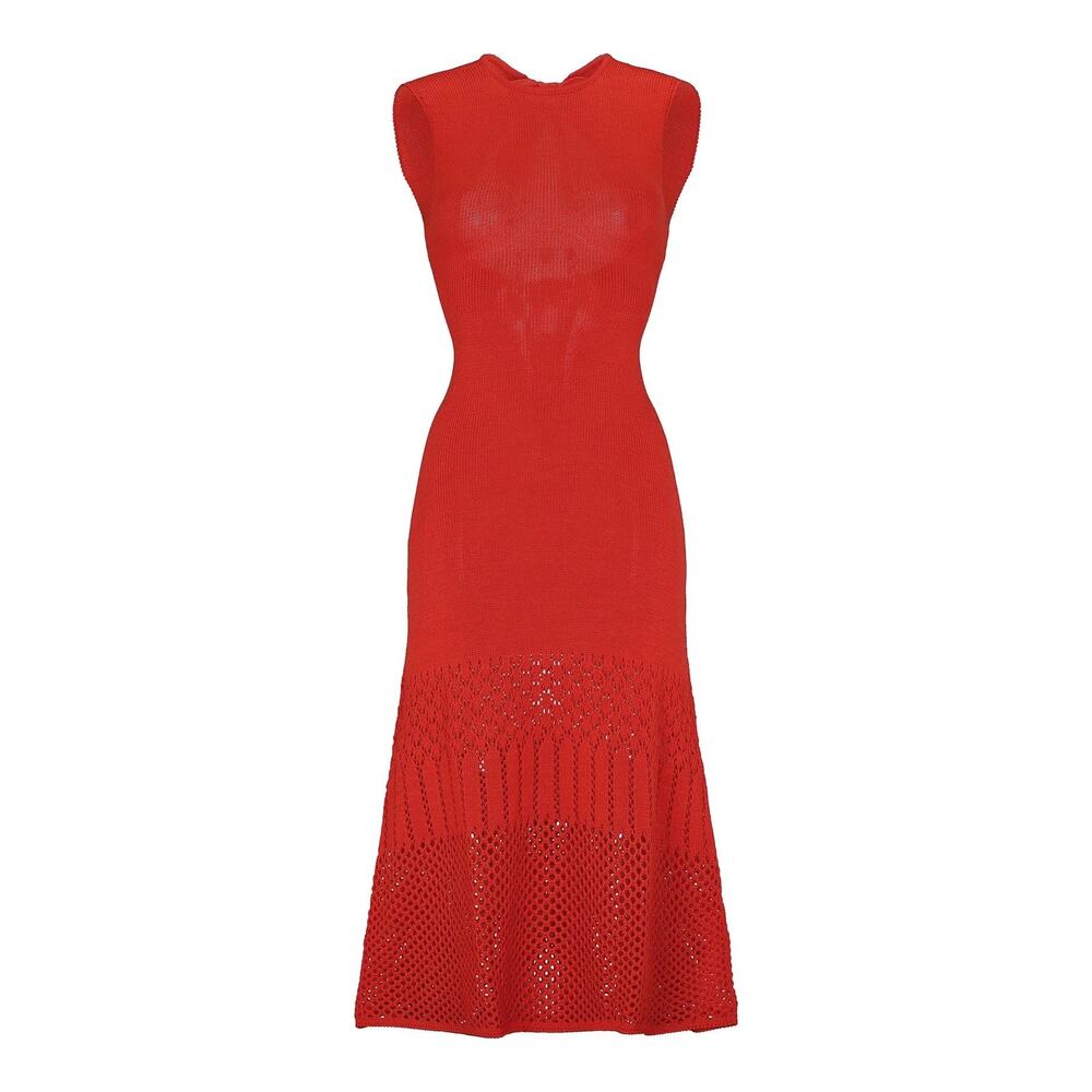 Couper Nem Sleeveless Midi Dress - S - Tangerine